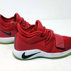 Nike Boys Paul George PG 2.5 TB Basketball Shoes Red White BQ9457-600 2018 7Y